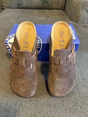 Birkenstock Boston Mocha Suede UNISEX EU 40 US MENS 7 WOMENS 9
